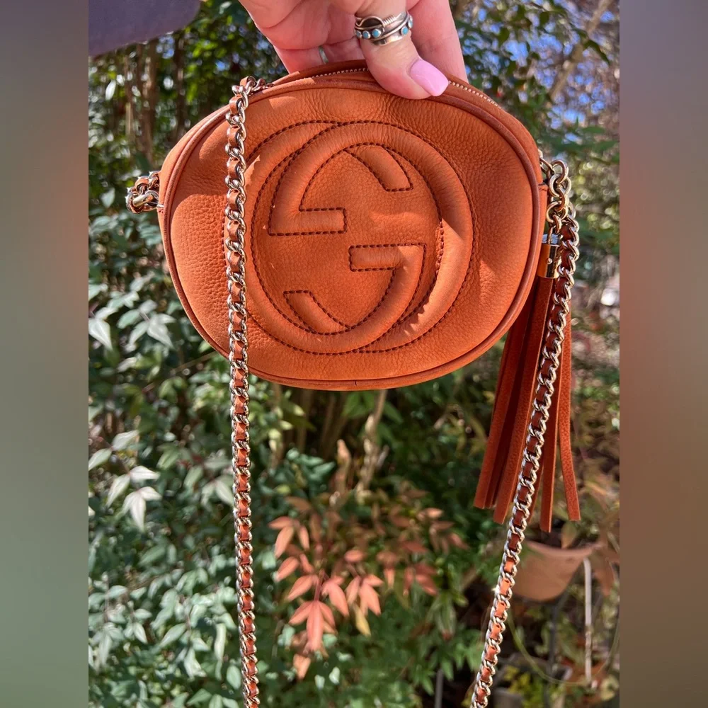 Gucci Soho Series Chain Crossbody Bag with Tassle - Picture 12 of 13